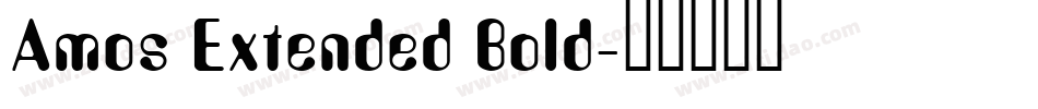 Amos Extended Bold字体转换